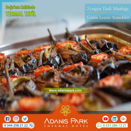 ADANİSPARK TERMAL OTEL
www.adanispark.com 
Tel: 0 344 258 21 22
Mobil ve Whatsapp: 0 531 286 12 21

*TERMAL SUYUN FAYDALARI*
Romatizmal hastalıkların kronik dönemleri, Osteoartrit gibi eklem hastalıkları, Kireçlenmeler, Osteoporoz, Fibromiyalji (Kul