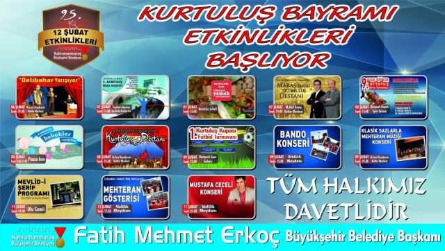 Kurtuluş Bayramı (12 Şubat) Etkinlikleri Başlıyor