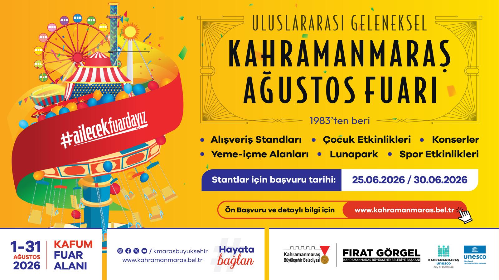 Ağustos Fuarı Esnafını Bekliyor; Başvurular Başladı