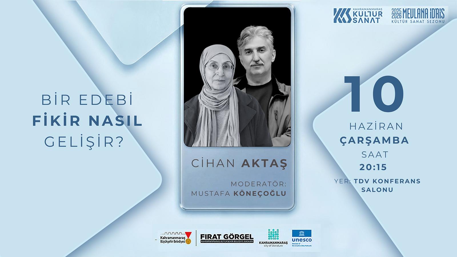 Büyükşehir’den Edebi Üretime Işık Tutacak Söyleşi