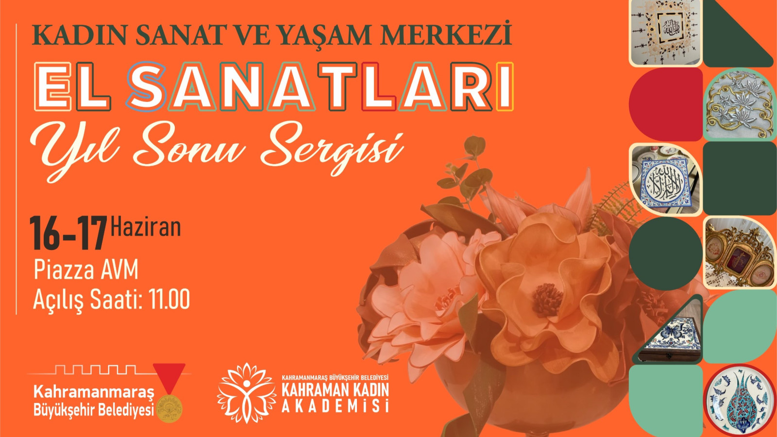 Büyükşehir’in Kadın Atölyelerinde Üretilen Eserler Ziyaretçilerin Beğenisine Sunulacak