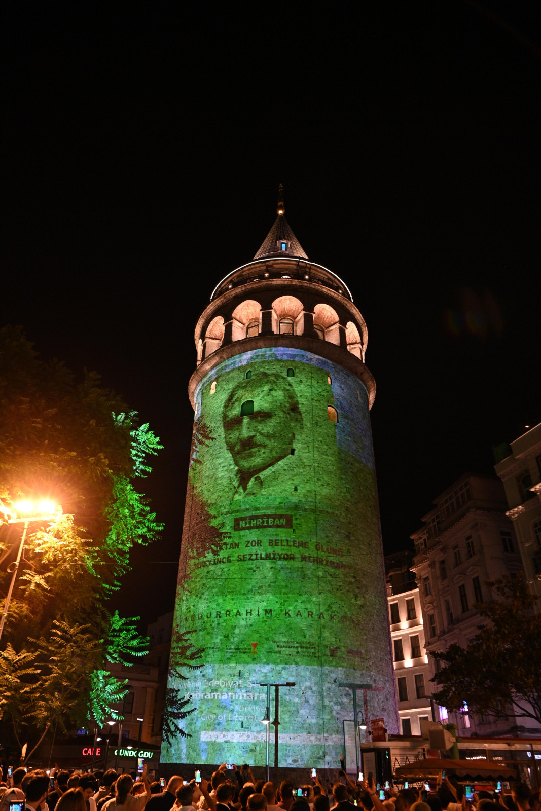 Kahramanmaraş’ın “Edebiyat” Işığı Galata Kulesi’ne Yansıdı