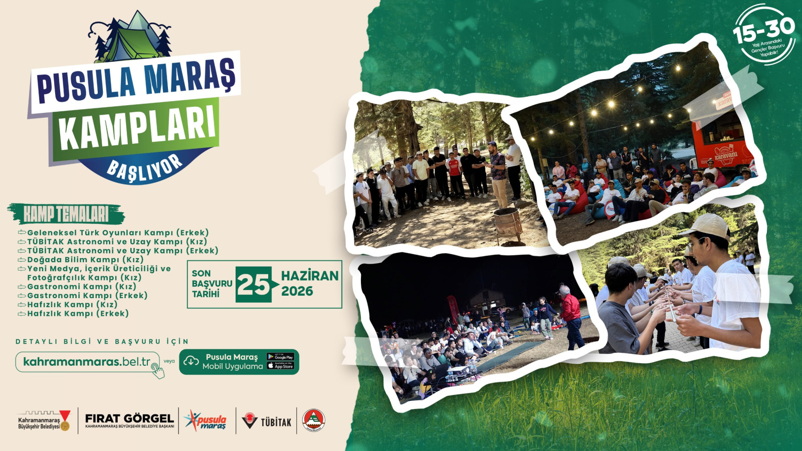 Pusula Maraş Yaz Kamplarına Başvurular Başladı!