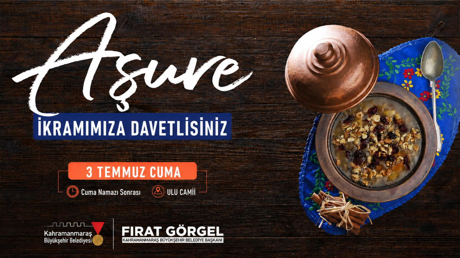 Büyükşehir’den Geleneksel Aşure İkramına Davet