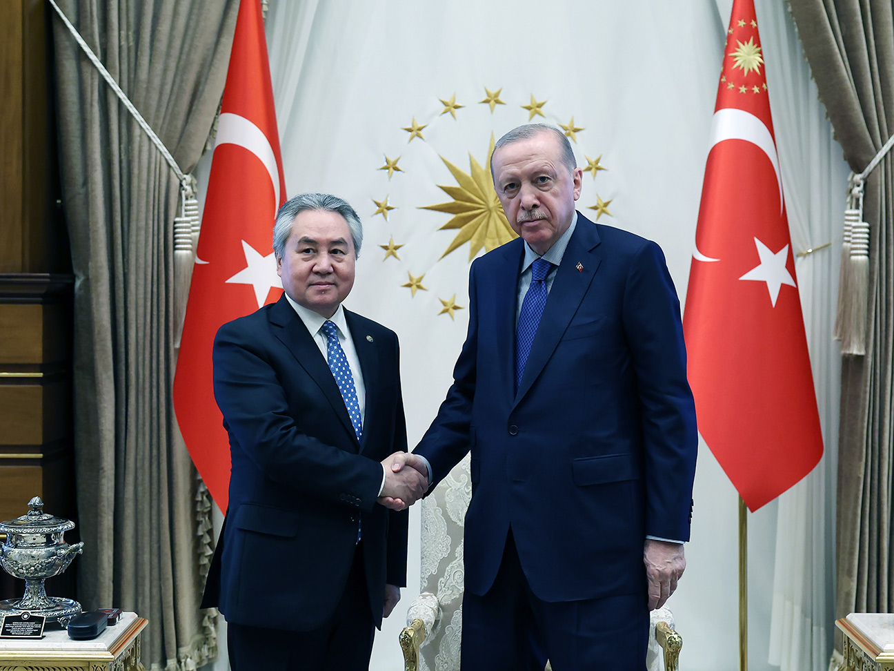 Cumhurbaşkanı erdoğan, kırgızistan dışişleri bakanı kulubayev'i kabul etti