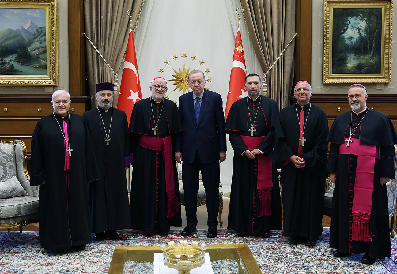 Cumhurbaşkanı erdoğan, türkiye katolik episkoposlar heyetini kabul etti