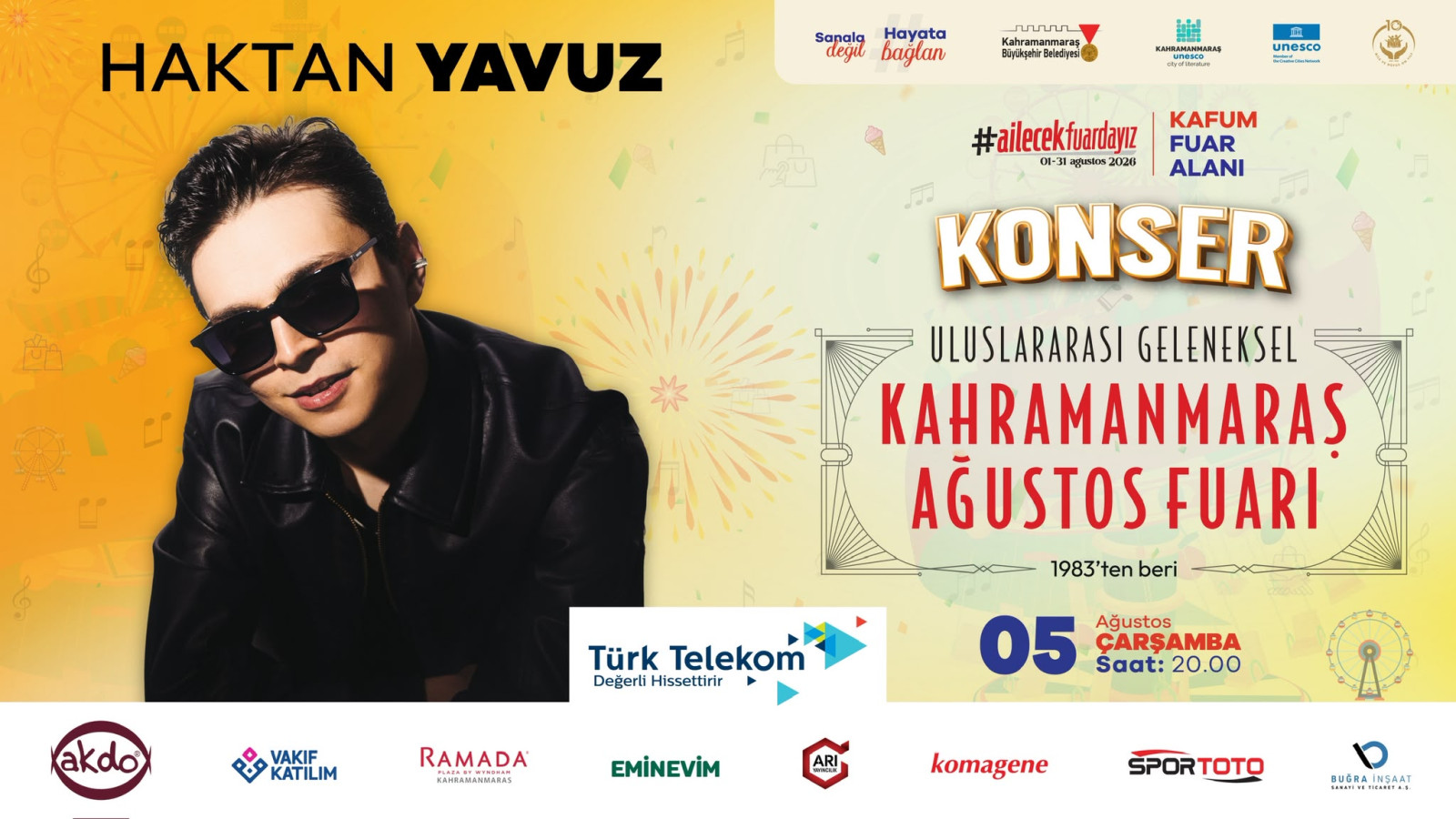 Uluslararası Geleneksel Ağustos Fuarı’nda Müzik Ziyafeti Yaşanacak