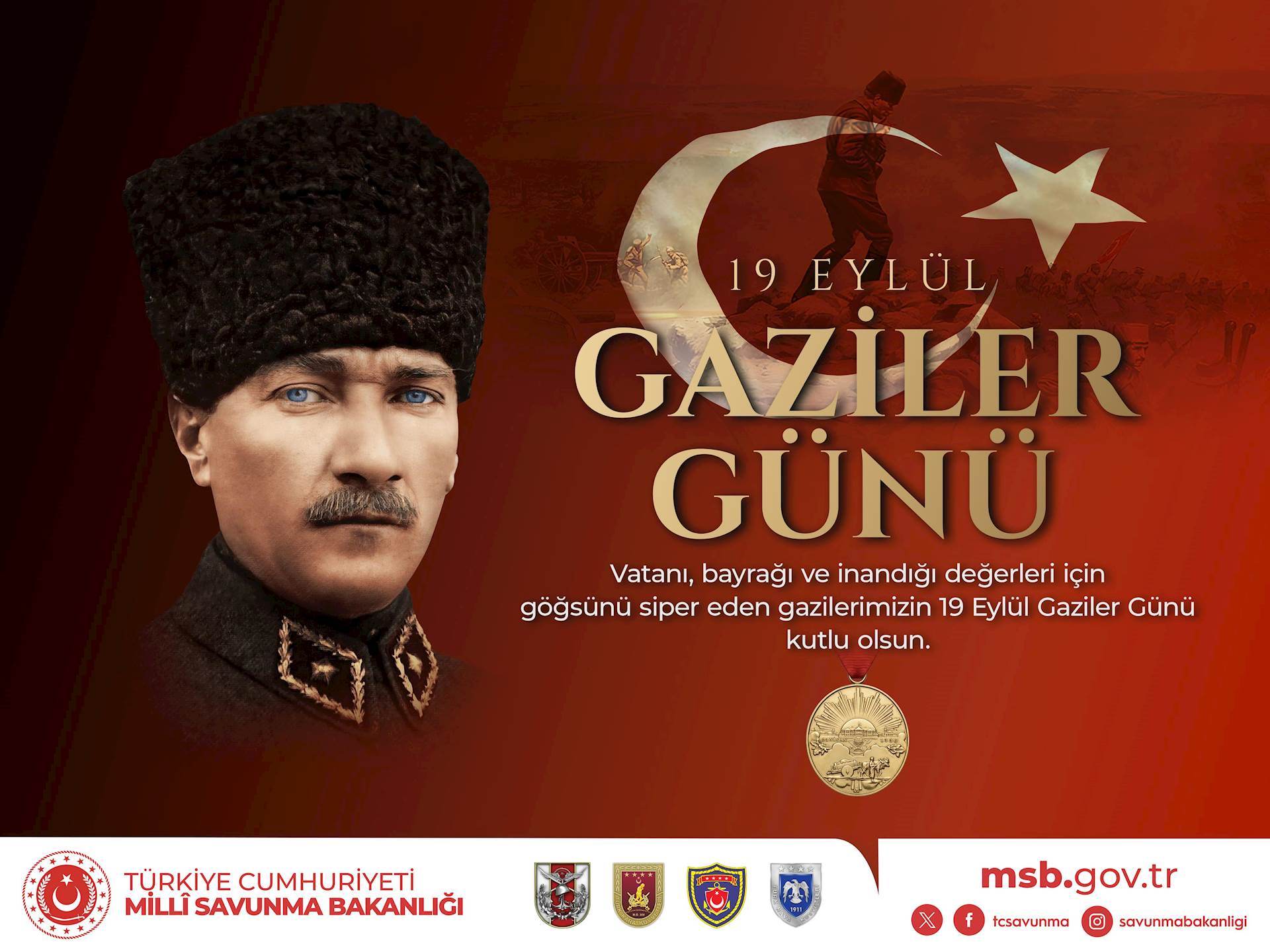 19 Eylül Gaziler Günü Kutlu Olsun