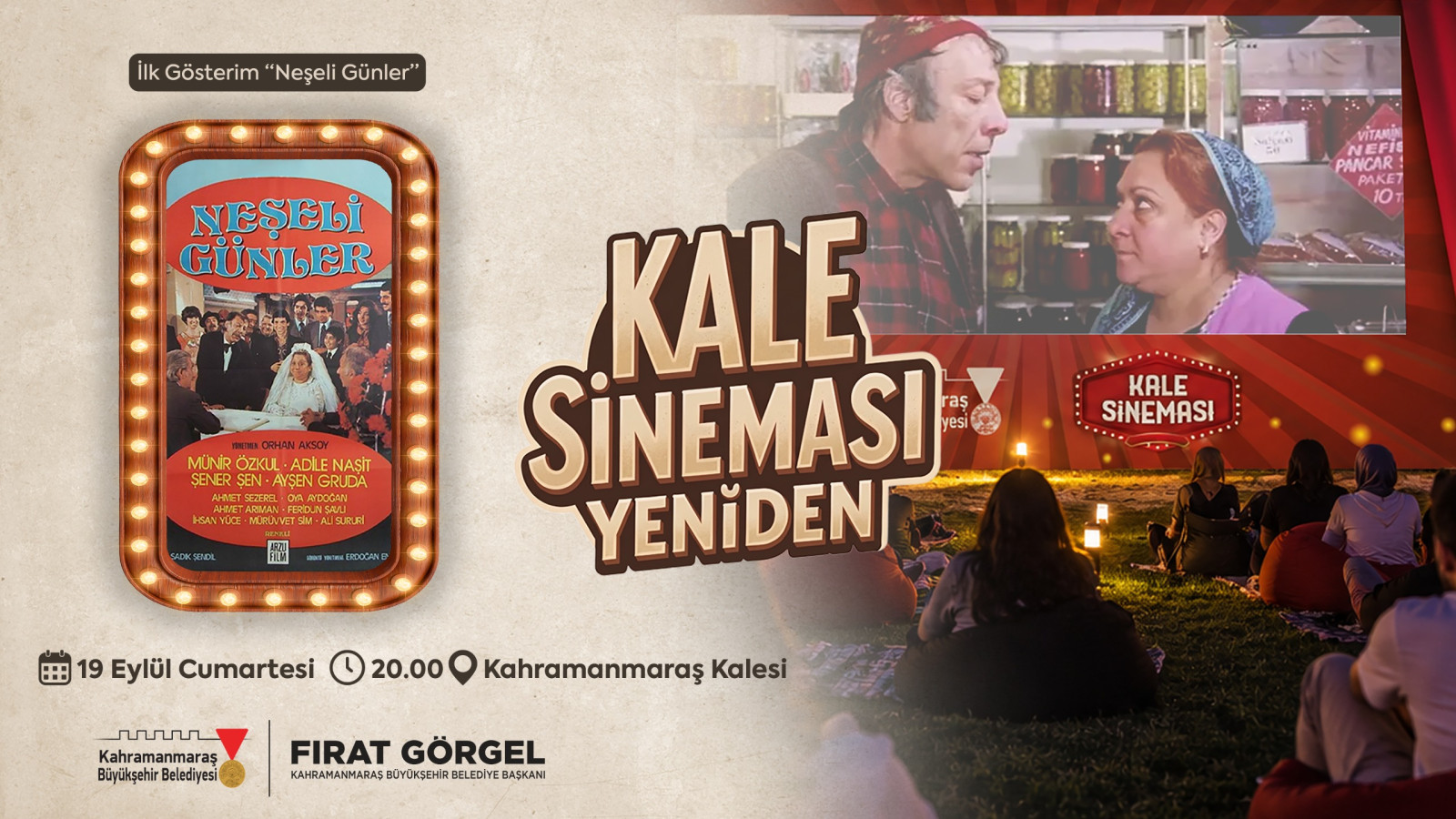 Büyükşehir’den Kale Sineması Etkinliğine Davet!