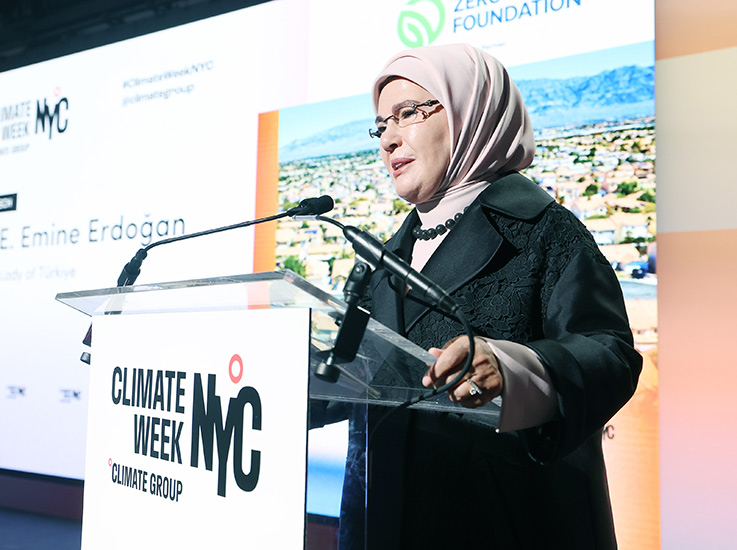Emine Erdoğan, New York İklim Haftası Açılış Töreni’ne katıldı