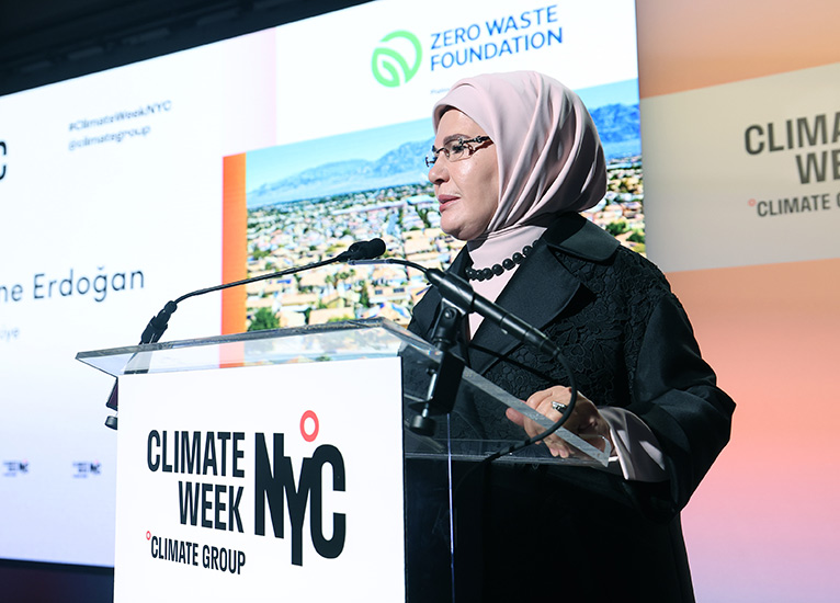 Emine Erdoğan, New York İklim Haftası Açılış Töreni’ne katıldı