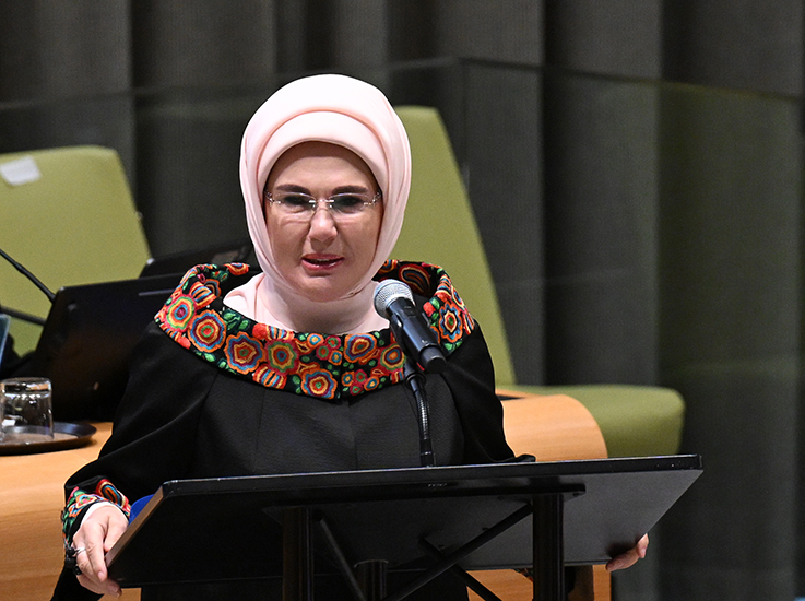 Emine Erdoğan, "UEA Yüksek Düzeyli Enerji Dönüşümü Diyaloğu Toplantısı"na katıldı