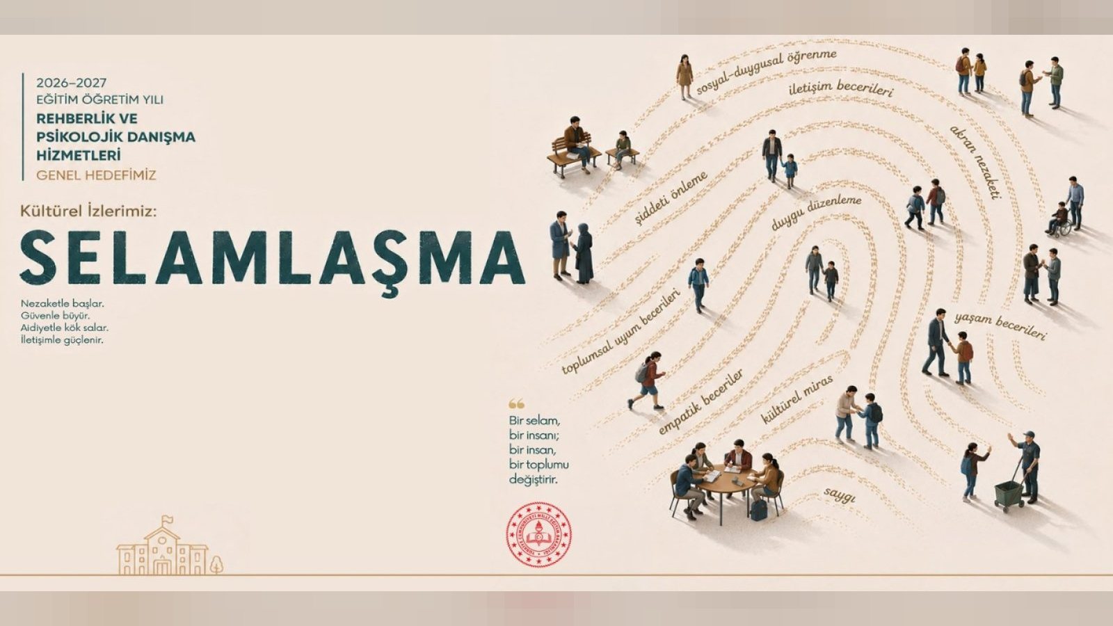 Okullarda Rehberlik Çalışmalarının Odağı "Selamlaşma" Olacak