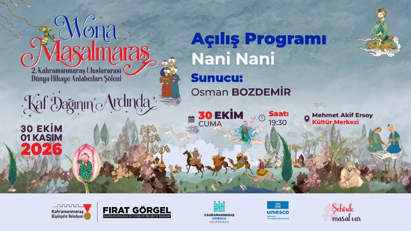 2. Kahramanmaraş Dünya Hikâye Anlatıcıları Şöleni Başlıyor