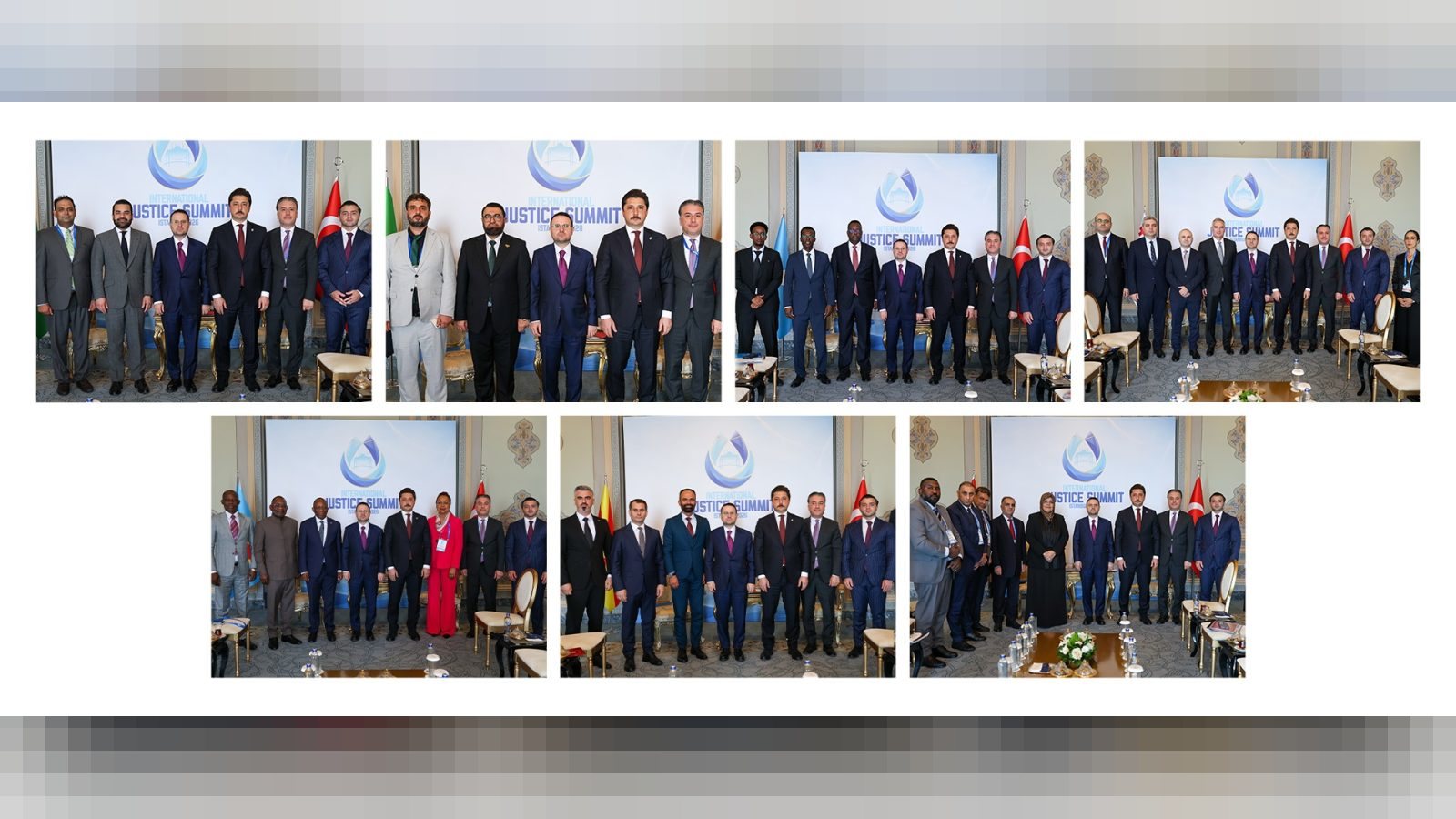 Bakan Gürlek, Pakistan, Suriye, Somali, Gürcistan, Kongo Demokratik Cumhuriyeti, Libya ve Kuzey Makedonyalı Mevkidaşlarıyla Bir Araya Geldi