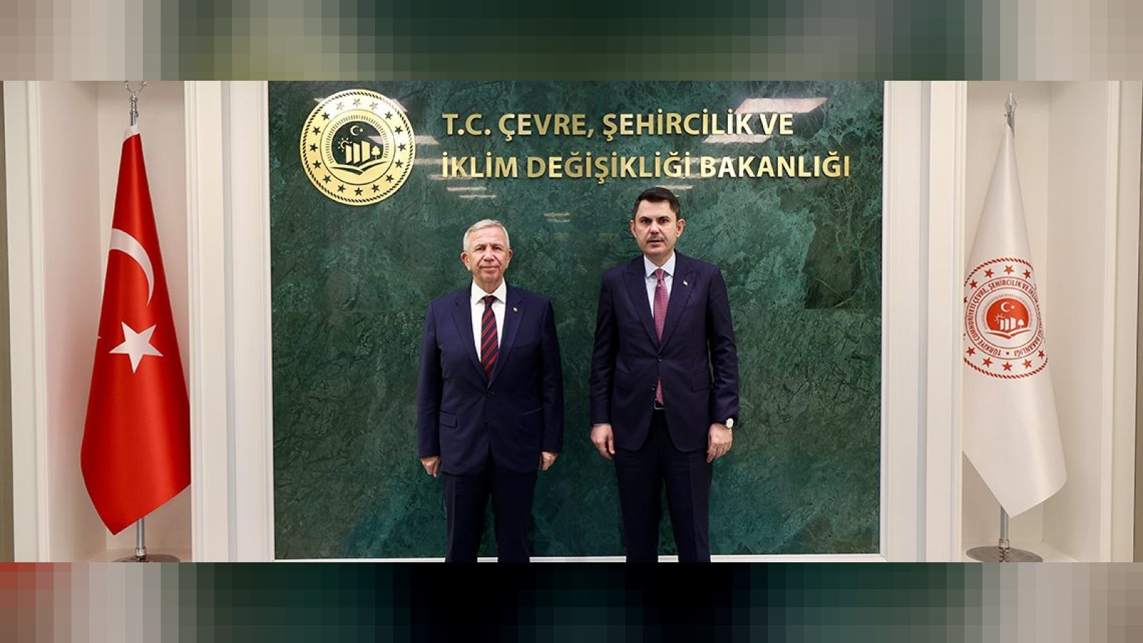 Bakan Kurum, Ankara Büyükşehir Belediye Başkanı Mansur Yavaş’ı Kabul Etti