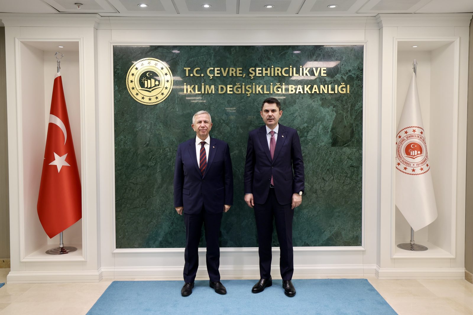 Bakan Kurum, Ankara Büyükşehir Belediye Başkanı Mansur Yavaş’ı Kabul Etti