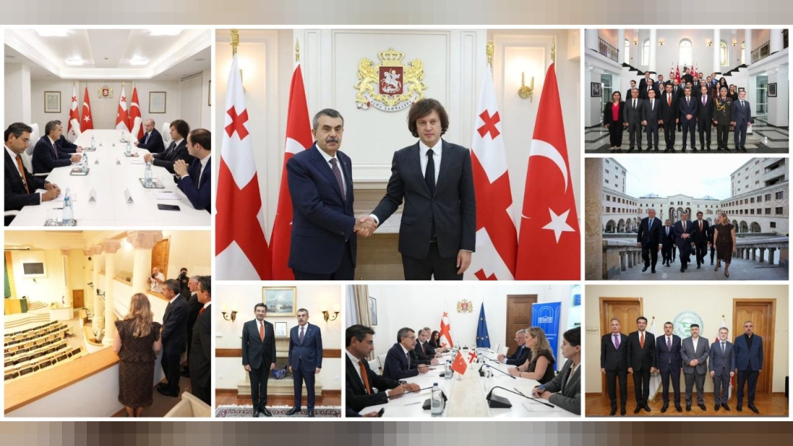 Bakan Tekin, Tiflis'te Gürcistan Başbakanı Kobakhidze ile Bir Araya Geldi