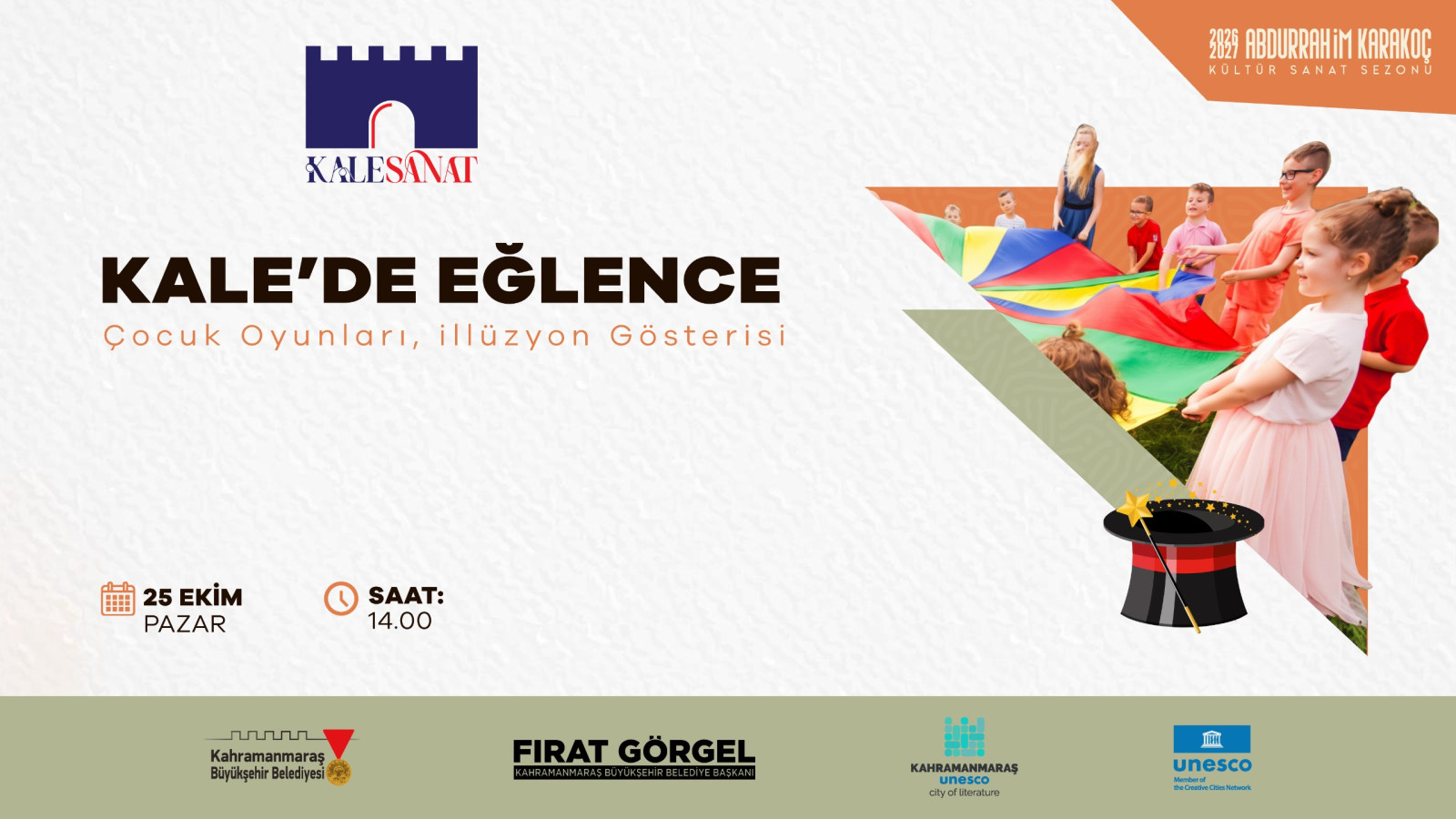 Büyükşehir’den Çocuklara Kalede Eğlence Dolu Hafta Sonu