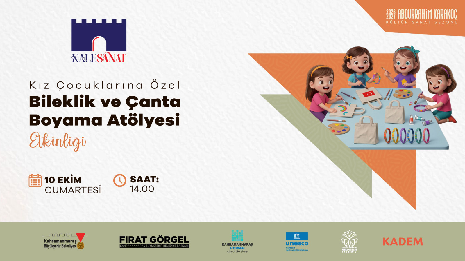 Büyükşehir’den Kız Çocuklarına Özel Boyama Etkinliği