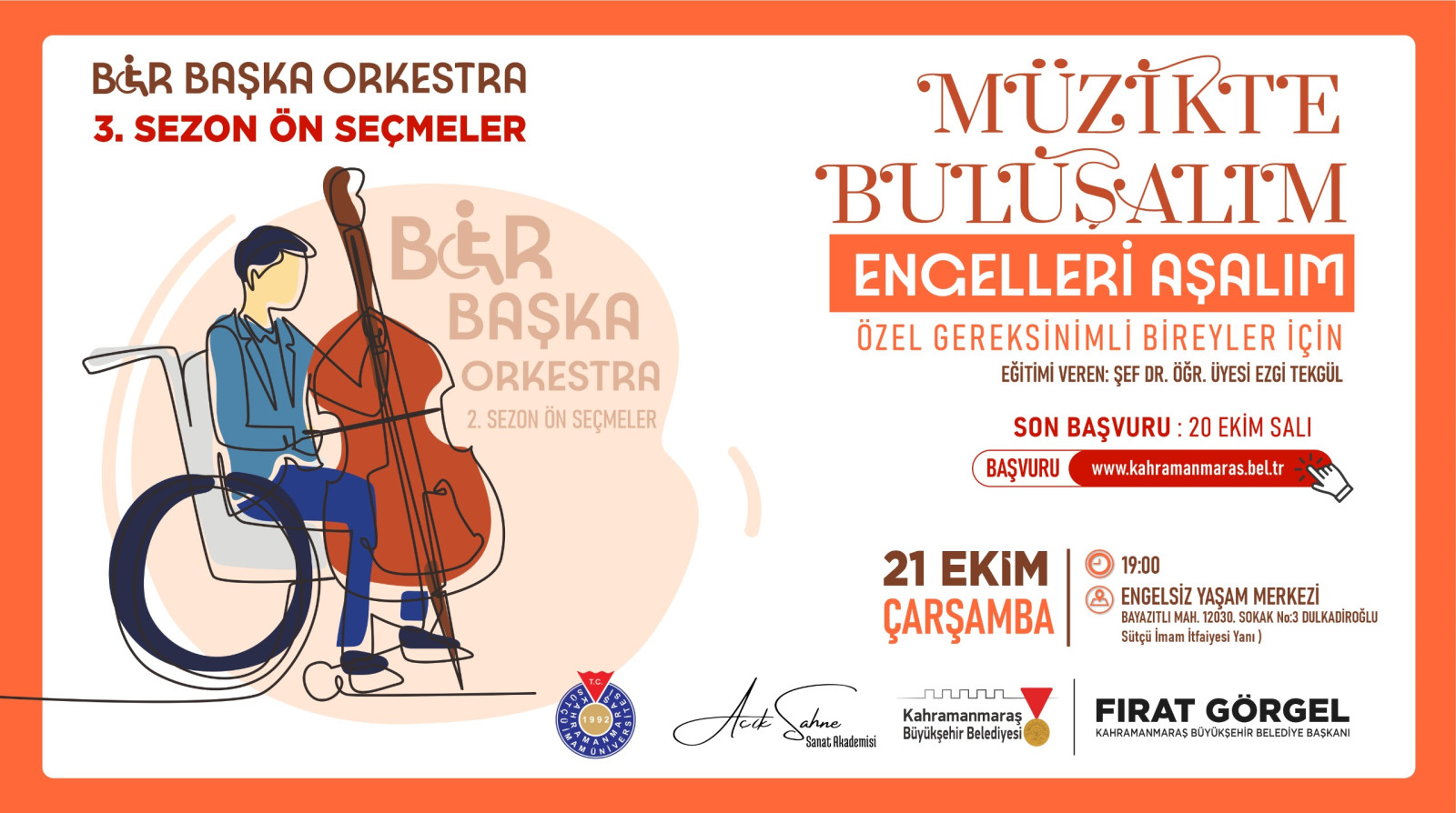Büyükşehir’in “Bir Başka Orkestra”sı Yeni Seslerini Arıyor