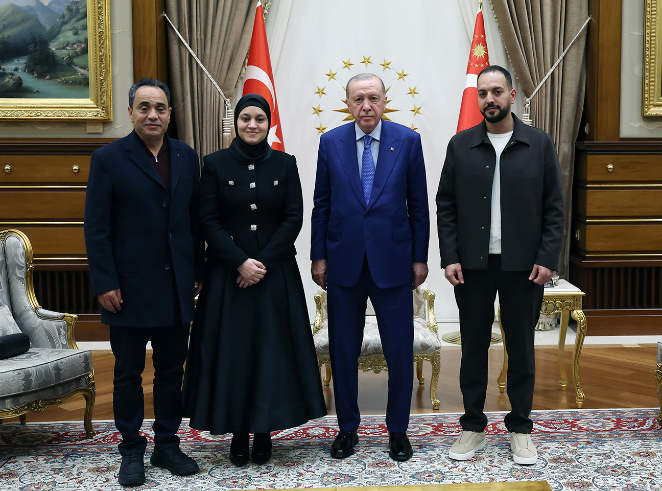 Cumhurbaşkanı Erdoğan, Filistinli Hind Rajab’ın ailesini kabul etti