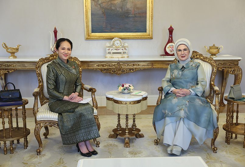 Emine Erdoğan, Kamboçya Başbakanı Manet'in eşi Chanmony ile görüştü