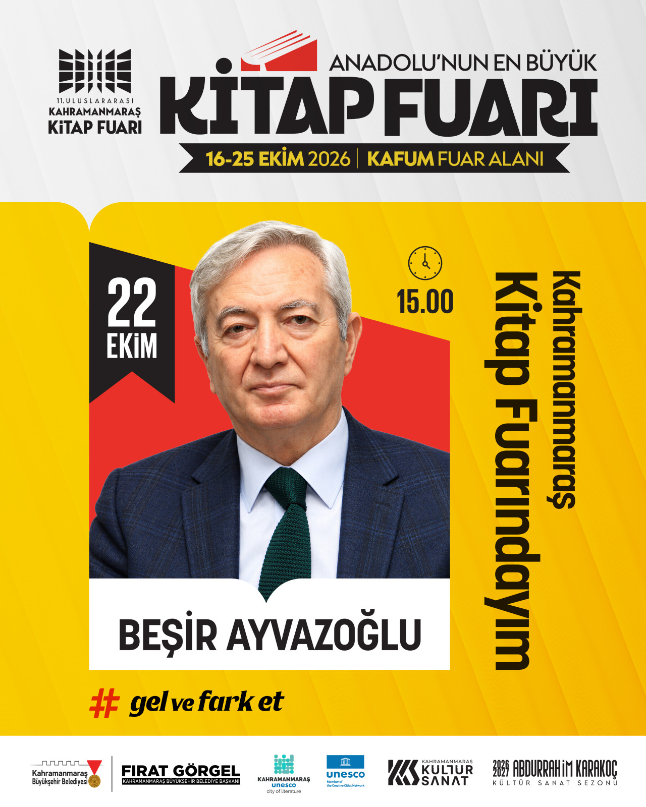 Kitap Fuarı’nda Perşembe Günü Ayvazoğlu ve Türküsev Okurlarla Buluşacak