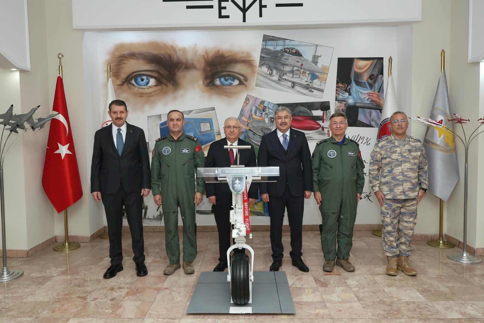 Millî Savunma Bakanı Yaşar Güler, Eskişehir'deki 1'inci Hava Bakım Müdürlüğümüzün 100. Kuruluş Yıl Dönümü Törenine Katıldı