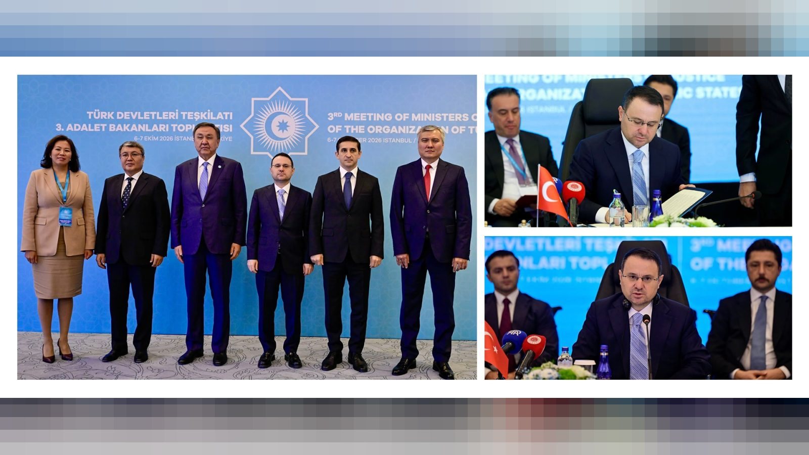 Türk Devletleri Teşkilatı Adalet Bakanları Üçüncü Toplantısı İstanbul’da Yapıldı